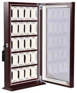Commercial Superb 20 Watch Display Case Lock Statnd Box Luxury Showing 