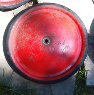 Vintage Official Soap Box Derby RED RACER Wheels & Tires  