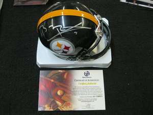 Ben Roethlisberger Steelers Autographed Mini Helmet GAI COA  