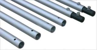 aluminum rods with end adapters dolly system 4 square rods 3 wheel set 