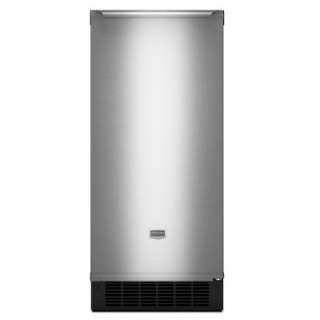 Maytag 15 in. 50 lb. Freestanding or Built In Ice Maker in Stainless 