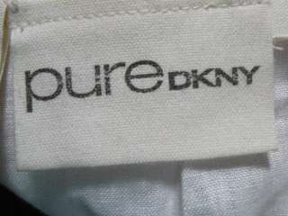 PURE DKNY White Linen Camisole Tank Top Shirt Sz 0  