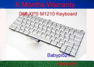 New Genuine Laptop Dell XPS M1210 US Keyboard silver  