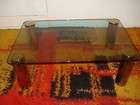 AWESOME KARL SPRINGER BRASS /GLASS COFFEE TABLE MCM