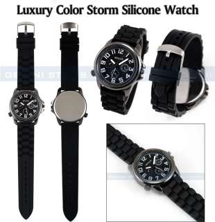 Men Lady Silicone Rubber Pilot Watch Retail/Wholesale  
