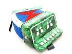 NEW ACCORDION GREEN   BUTTON ORGAN accordian Concertina