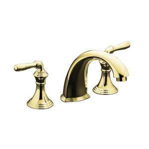 in. 2 Handle Low Arc Bathroom Faucet Trim in Vibrant Polished 