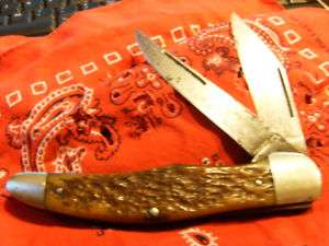 VINTAGE Knife KINFOLKS USA Folding Hunter # 6292 CASE  