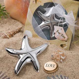 50 Starfish Design Bottle Opener Wedding Favors  