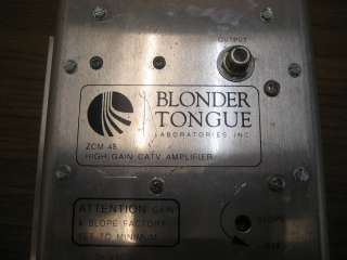 Blonder Tongue ZCM 48 High Gain CATV Amplifier  