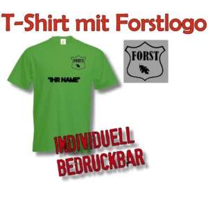 Shirt Förster Logo Waldarbeiter Forst Wunschdruck #1  