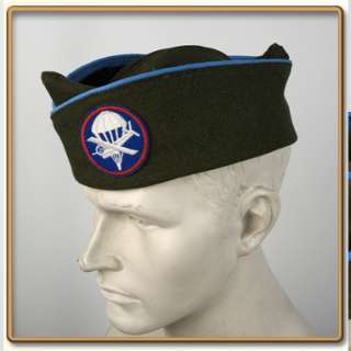 WW2 US Army EMs OD Wool Garrison Cap Infantry 57 61  
