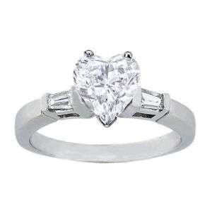 21 Carat Heart Shape Diamond Engagement Ring VS2  