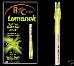 NEW LUMENOK GREEN GT KNOCK 3 PACK BURTCOYOTE ARCHERY  