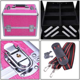 Brand New Professional Pink Makeup Artist Cosmetic Train Case with 