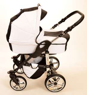 LUXUS Kombikinderwagen ORION 3 in 1 + Babyschale + GRATIS in 47 FARBEN 