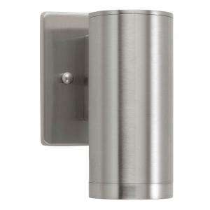 Eglo Riga Wall Mount Cylinder Outdoor Stainless Steel Light Fixture 