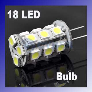 G4 18 5050 SMD LED Car Bulb Lamp Pure White 360 Degree  