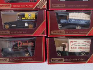 Large Lot 1) of 16 Matchbox Yesteryear YY Cars in Boxes  