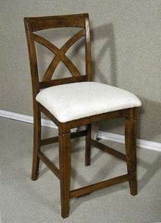 Oak Bar Stool Pub Chair Cushion Seat   