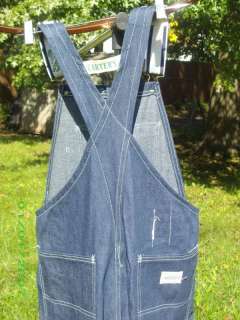 Mens Carters Watch the Wear Overalls Denim Made in USA 36 x 35 