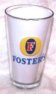 Fosters Pint, Pounder Beer Glass  