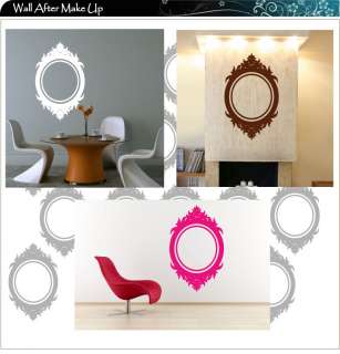 Mirror Frame Vinyl Art Wall Stickers / Wall Decals / Wall Art  