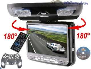 TAN 9 CAR FLIP DOWN SONY DVD PLAYER OVERHEAD LCD MONITOR Beige Brand 