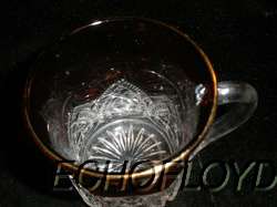 OLD WILLET NY C 1910 TO 1930 CRANBERRY CRYSTAL PRESSED TYPE GLASS 