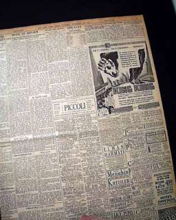   KONG Movie ADVERTISEMENT 1933 Newspaper New York City paper  