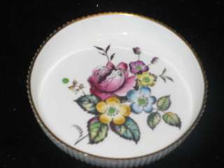 ROYAL WORCESTER G676   pink blue yellow floral COASTER  