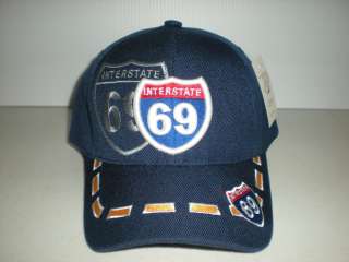 Baseball Cap Hat Interstate 69  