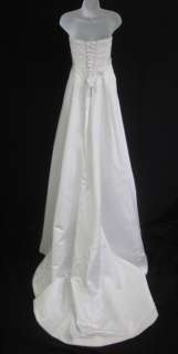 HAUTE COUTURE BY MAGGIE SOTTERO White Wedding Gown Sz M  