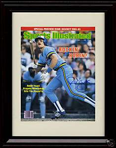 Framed Robin Yount Sports Illustrated Autograph Print  