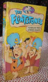 Hanna Barbera The Flintstones Fearless Fred VHS NEW  