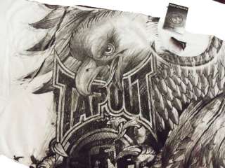 New Mens Tapout Death From Above Eagle Cage Fighter UFC MMA Tee White 
