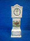 crested china longcase or grandfather clock city of Bristol coat of 