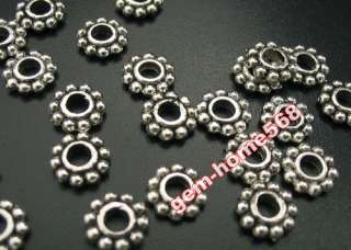 150 Tibetan Silver Daisy Spacers Beads 6.5mm SB020  