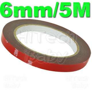 3M Acrylic Foam Pad Double Sided Waterproof Tape 6mm/5M  