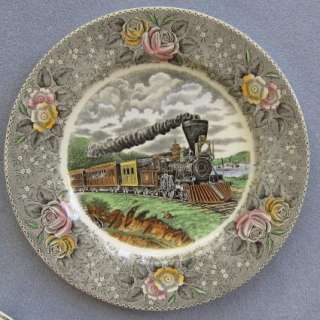 Adams Currier & Ives American Express Train Plate  