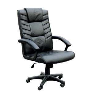    Black Executive chair with Split Leather Air lift