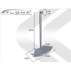  ATLONA LCD FLOOR STAND UP TO 27 ( SILVER ) AT LCDSD 2S Atlona 