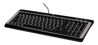 Logitech Ultra Flat Keyboard Tastatur PS/2 / USB BLACK 5099206987401 