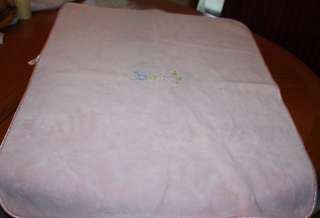 CARTERS Thick PINK BABY BLANKET Butterfly  