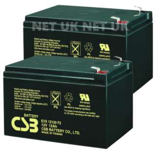 12V 12AH Mobility Scooter Battery x2 Pair Shoprider NEW  