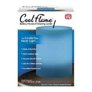  Cool Flame Pillar Candle Color Blue