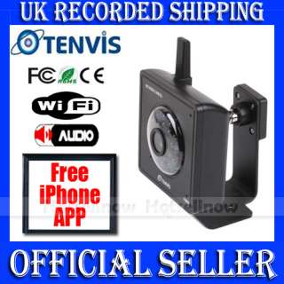 TENVIS Pan/Tilt Wireless IP Camera 2 Audio Night Vision WiFi Internet 
