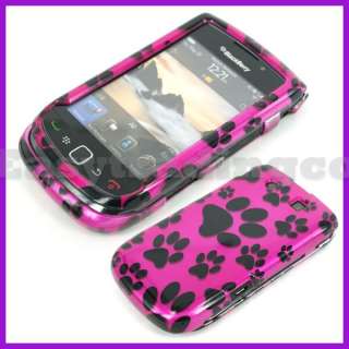 Hard Case Cover Blackberry 9800 Torch Pink Puppy Paws  