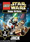 Lego Star Wars, Personalised birthday card A5 size