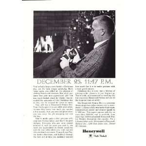  1961 Ad Honeywell Pentax H 3 Christmas Original Vintage 